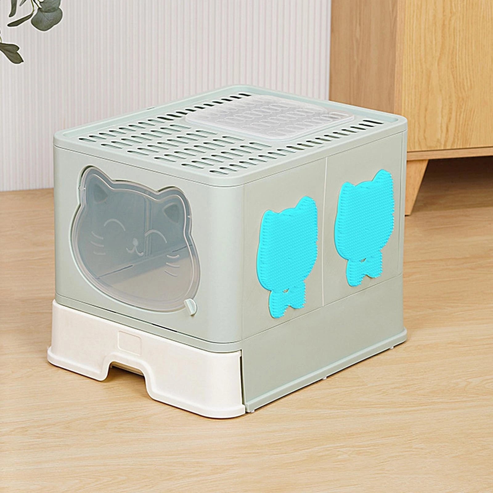 Cat Self Groomer Tool Wall Corner Scratcher Board Cat Massager Board