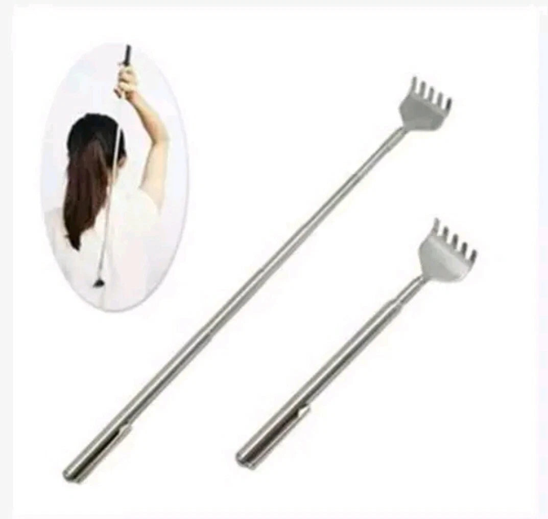 21" Stainless Telescopic Back Scratcher Extendable Itch Massager Silver H1