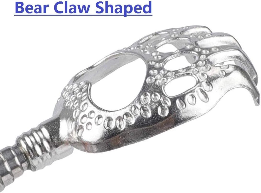 2PCS Back Scratchers, Bear Claw Back Scratcher Extendable Metal Retractable Tele