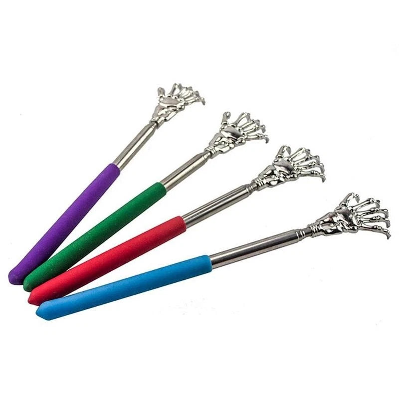 1PC EXTENDABLE EAGLE CLAW BACK SCRATCHER Metal Massager Portable Telescopic UK