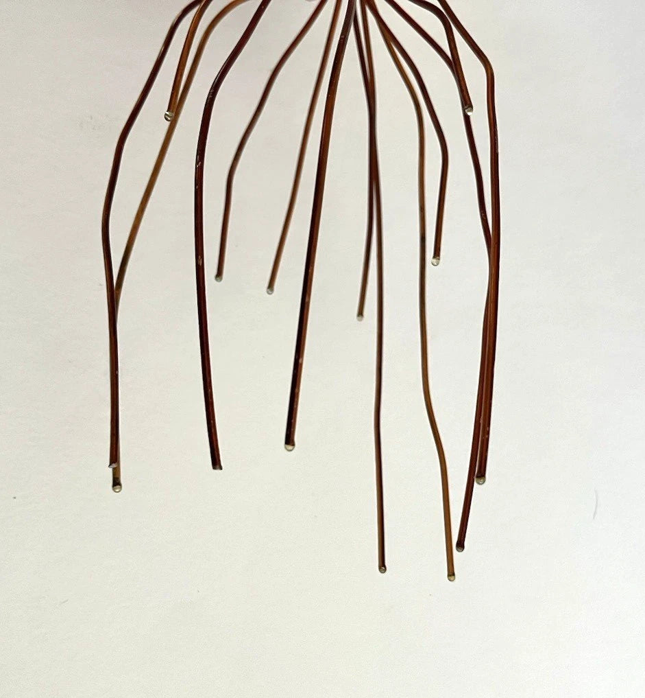 Vintage 1980s - Novelty Yellow Lady Bug Copper Head Scalp Massager Scratcher