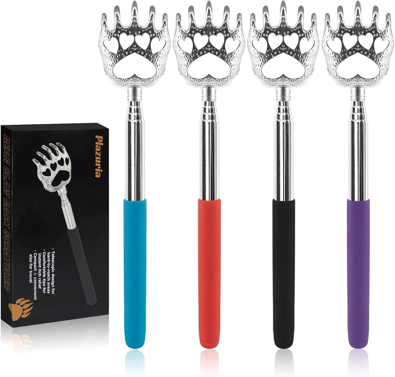 Telescopic Bear Claws Back Scratchers - Effortless Itch Relief & Body Massage