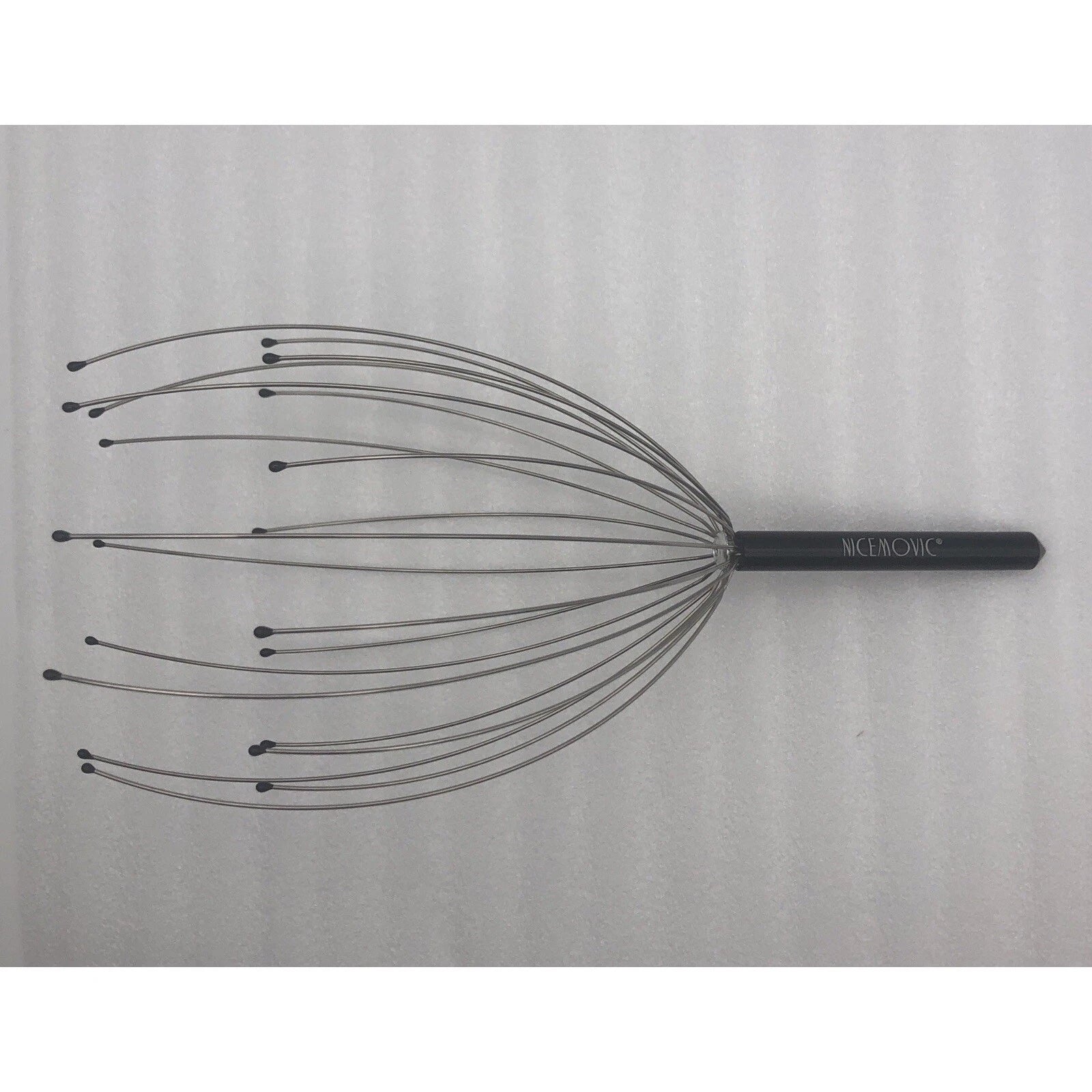 Scalp Massager Head Massager Scratcher Tingler w/20 Fingers Hair Silver/Black