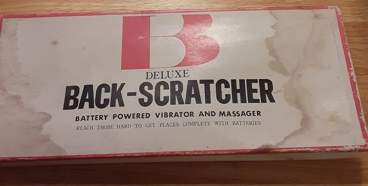 Deluxe Back Scratcher Battery Powered Vibrating 18" In Box - Works