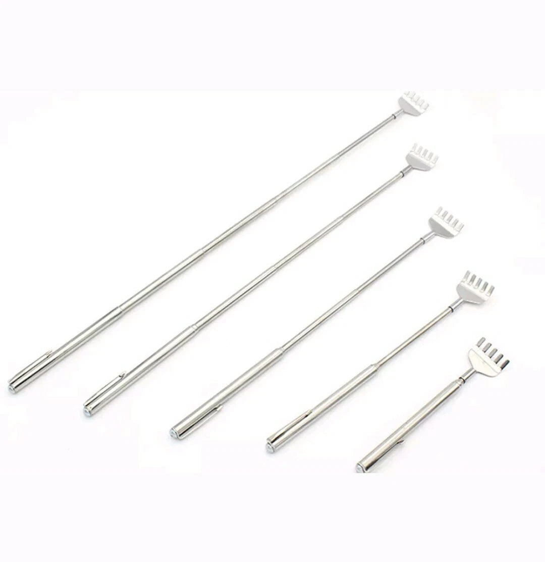 21" Stainless Telescopic Back Scratcher Extendable Itch Massager Silver H1