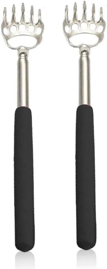 2PCS Back Scratchers, Bear Claw Back Scratcher Extendable Metal Retractable Tele