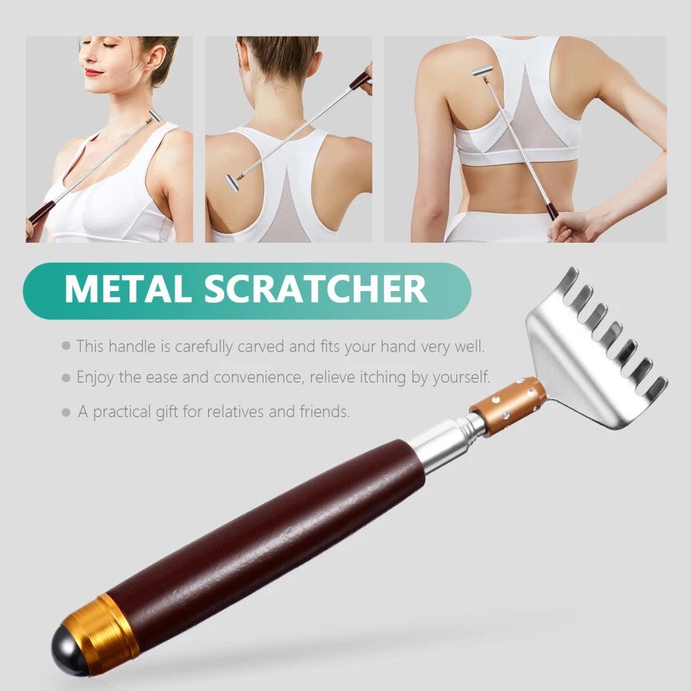 Stainless Steel Claw Expandable Back Scratcher Handheld Back Massager-