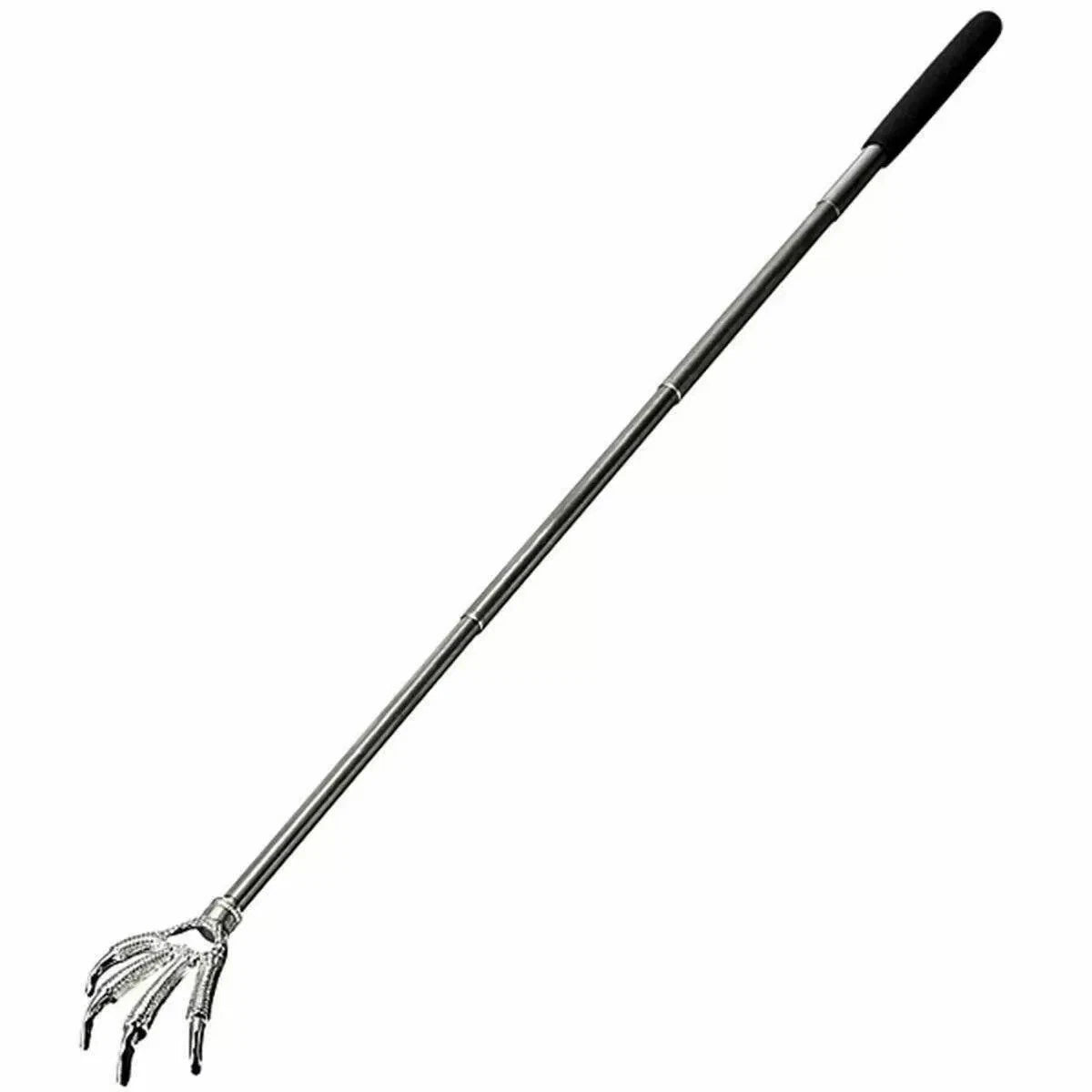 EAGLE CLAW METAL BACK SCRATCHER BLACK TELESCOPIC EXTENDABLE MASSAGER UK STOCK