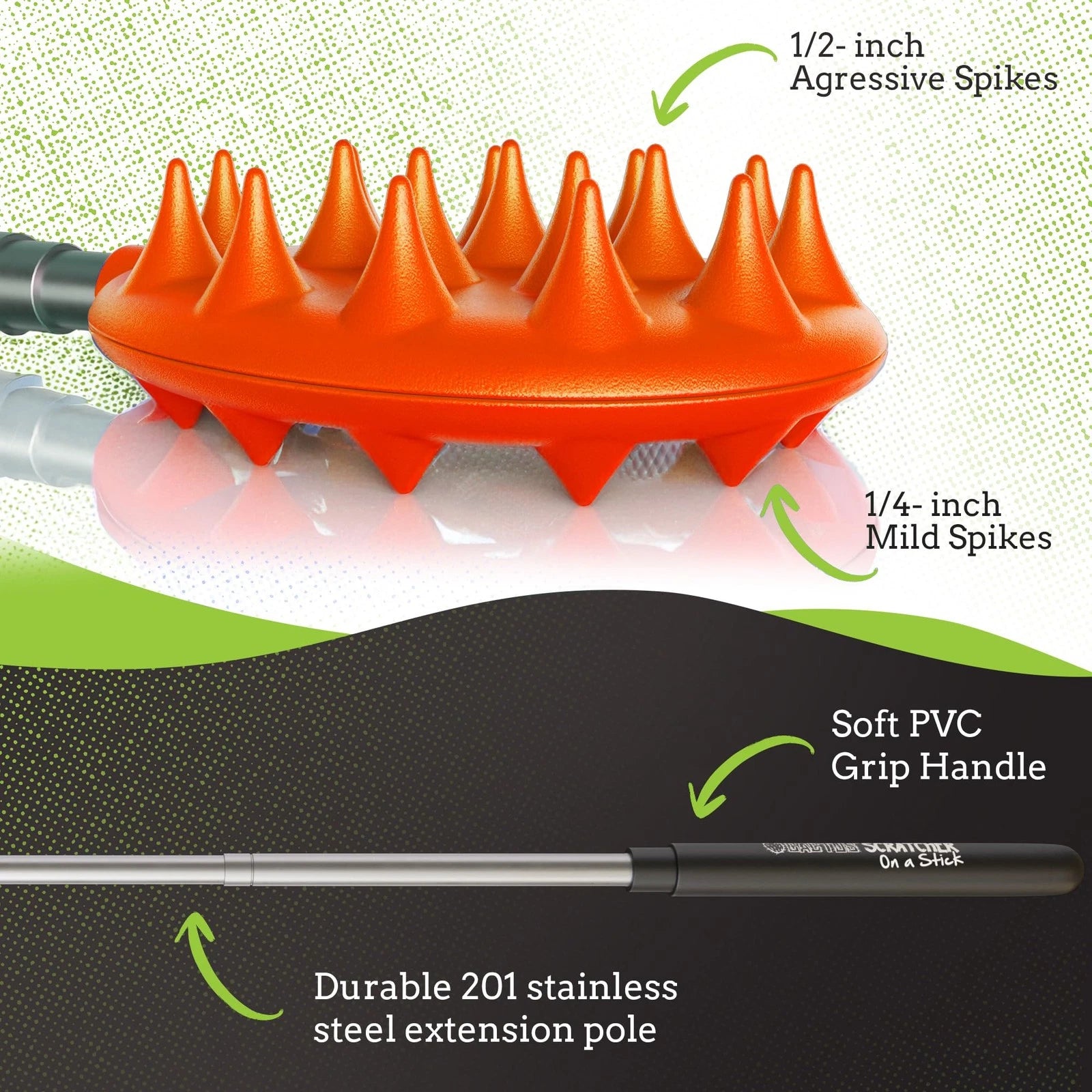 CACTUS Extendable Back Scratcher for Women & Men, 24.5" Long Telescopic Back ...