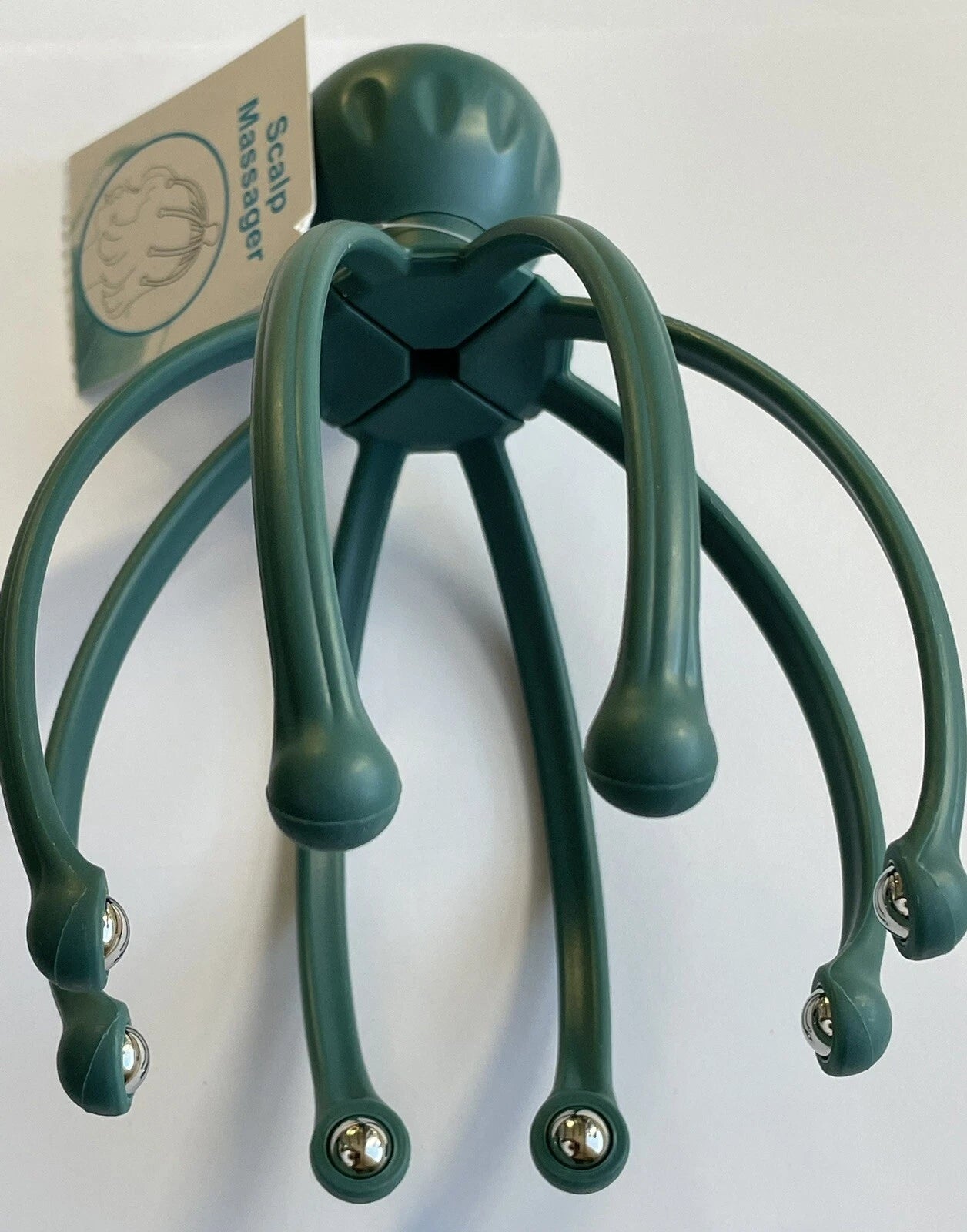 Head Massager/Scratcher, Massaging Scalp Help Relax, Calm Stress, w/ Steel Ball