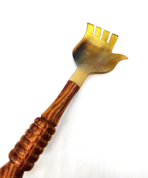 's Ox Horn Back Scratcher Handheld Traditional Handcrafted Scratching Massage...