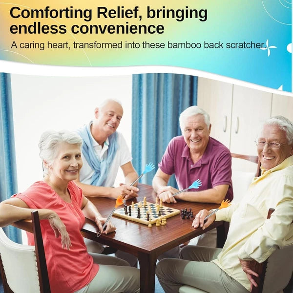 Colorful Extendable Back Scratchers - 100 Pcs in Yellow & Blue for Itch Relief