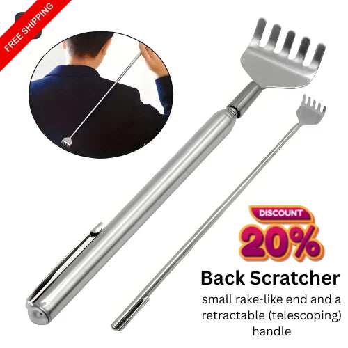 Extendable Back Scratcher Stainless Steel Telescoping Backscratchers Massager