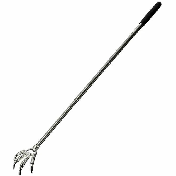 Extendable Back Scratcher Metal Telescopic Eagle Claw Portable Black Massager UK