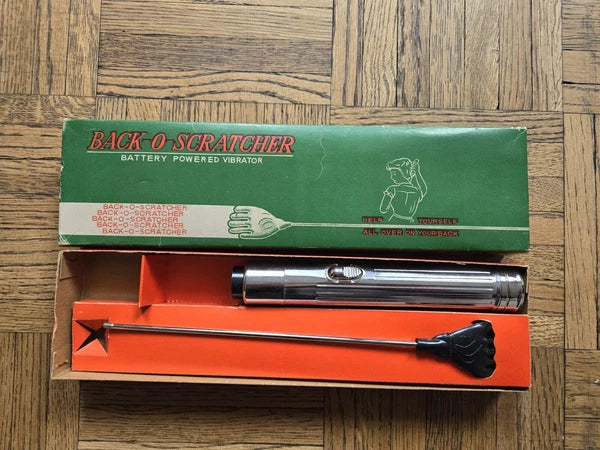 Vintage 1960s Back-O-Scratcher Back Scratcher Battery Powered Vibrator NIB Works