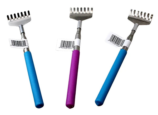 3 Pack Telescopic Back Scratcher – Extends 8" to 26.75", Compact & Lightweight