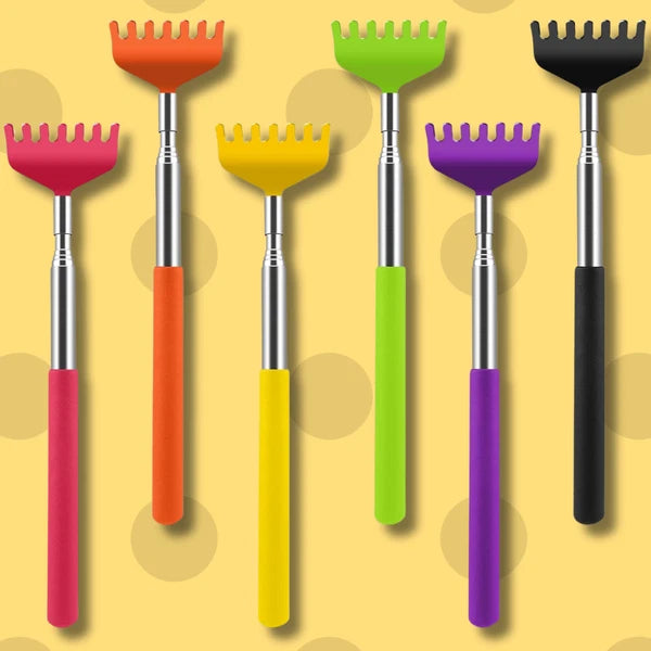 6 Pack Extendable Back Scratcher - Portable Telescoping Metal Back
