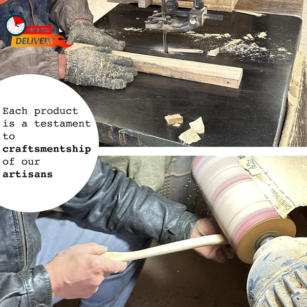 ITCHY-BAN Oversized Wooden Back Scratcher: 18'' Extended Curved Handle for Bette