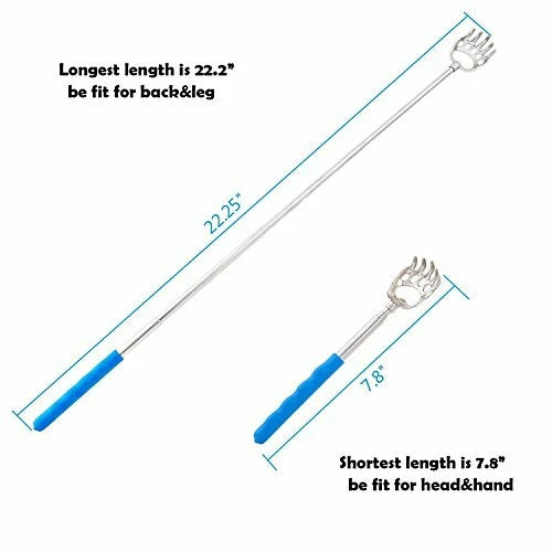 Ohuhu Telescopic Back Scratcher Extendable Back Itching Self Massager 8 PCS