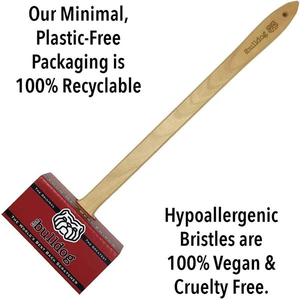 Innovative Back Scratcher with Humane Nylon Bristles for Safe Sensory Pleasure