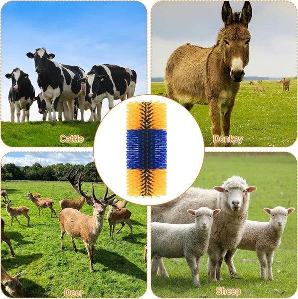 Livestock Scratching Brush Goat Scratcher Full Massage Grooming Brush with 8 Scr