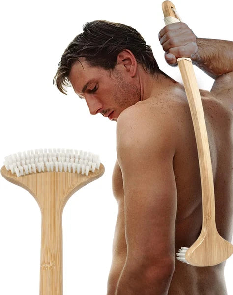 Renook Back Scratcher for Men, Extra Long Bamboo Back Scratcher 22", Curved Hand