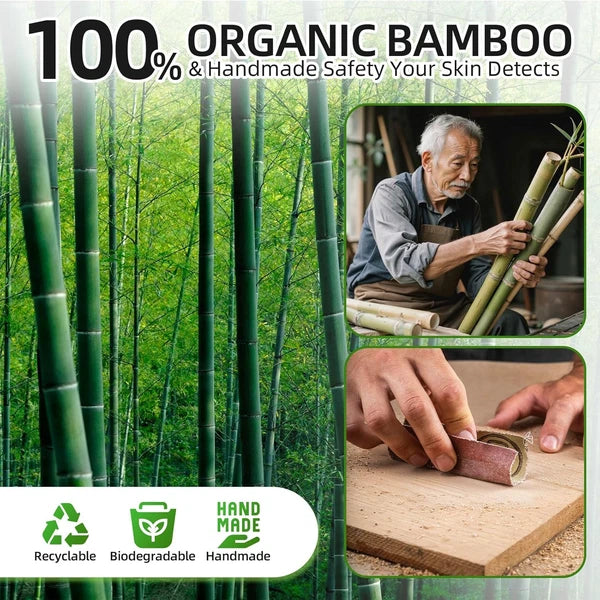 Back Scratcher, 2 Pieces 16.5" Natural Strong Sturdy Traditional Bamboo Wooden B