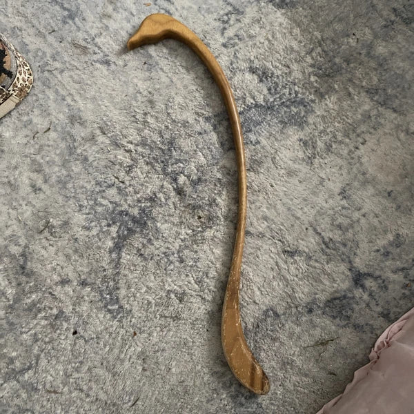 VTG Duck Wooden Back Scratcher 20” Long Smooth Solid Wood Hand Made