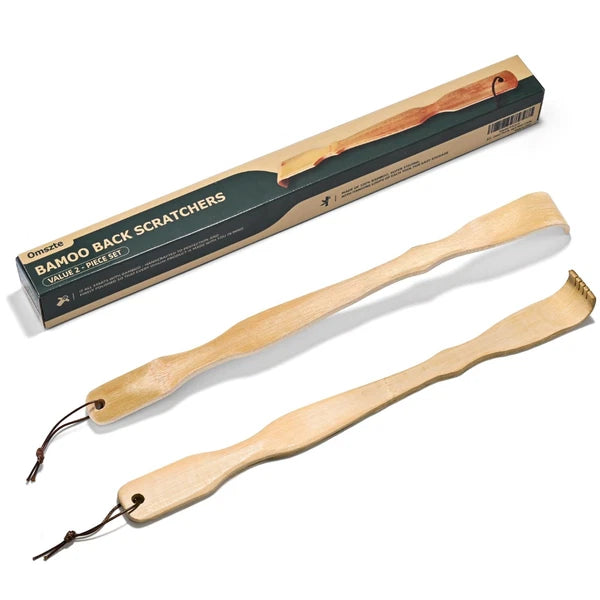 2 Pack Bamboo Back Scratcher100% Natural Bamboo Back Scratchers for Itching R...