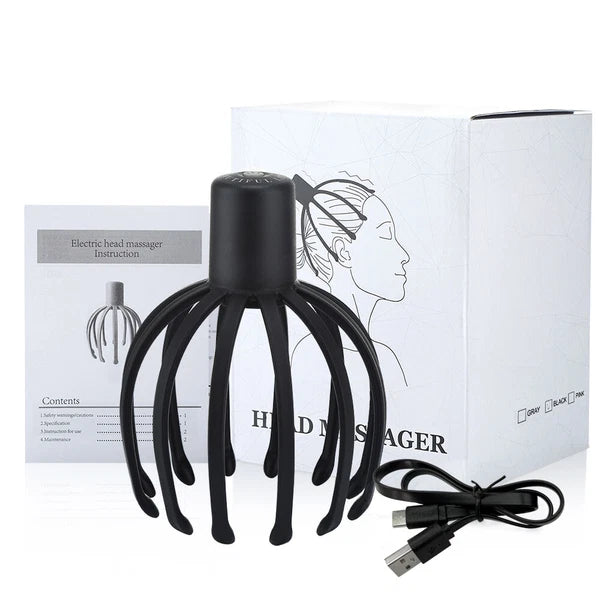Electric Scalp Massager 360 Degree Head Massager Head Scratcher for Stress Relax