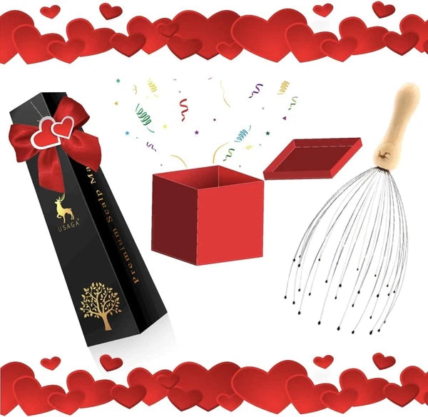 Adjustable 28 Finger Head Massager - Perfect Gift for Stress Relief & Relaxation