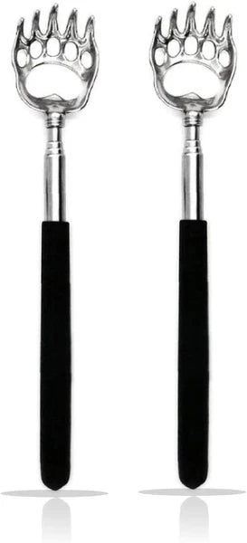 2PCS Back Scratchers, Bear Claw Back Scratcher Extendable Metal Retractable Tele