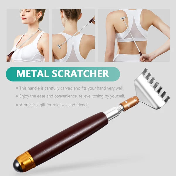 Stainless Steel Claw Expandable Back Scratcher Handheld Back Massager-