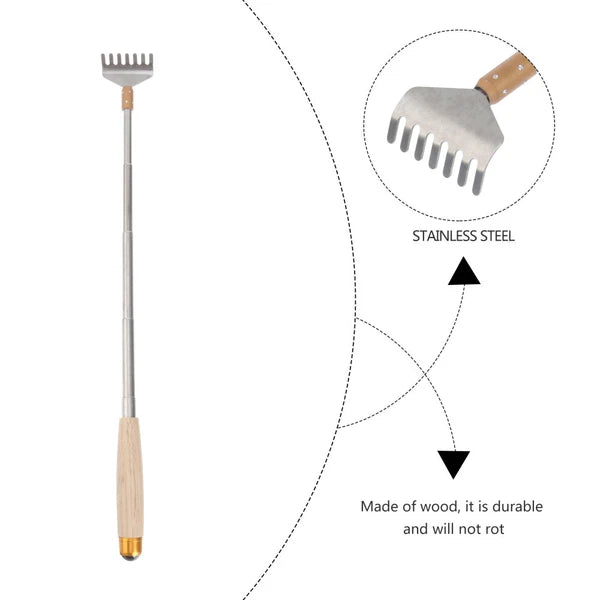 Stainless Steel Claw Expandable Back Scratcher Handheld Back Massager-