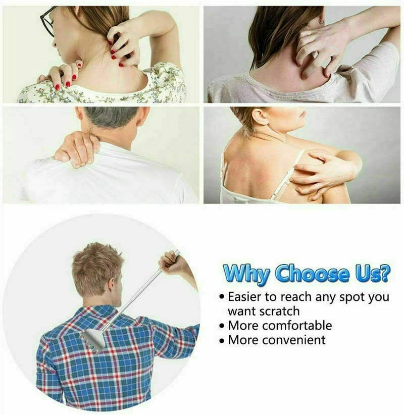 Back Scratcher Claw Telescopic Portable Extendable Massage Tools Massager UK