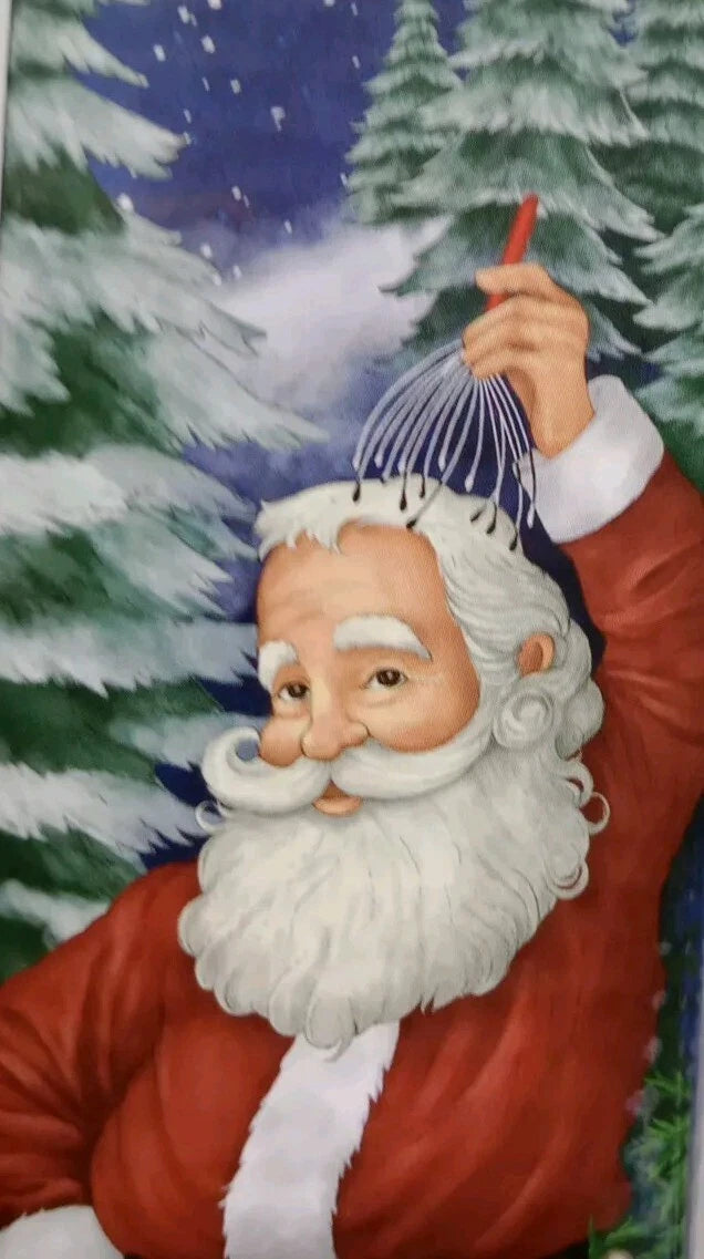 Head Massager Scratcher Tingler W/ 20 Fingers, Hair Scalp Deep Relax, Santa Box