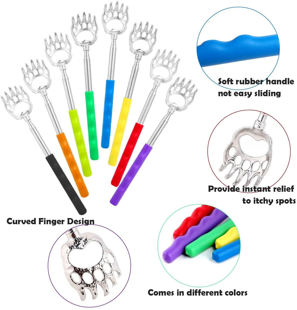 Ohuhu 8 Pack Telescopic Back Scratcher Extendable Back Itching Self Massager