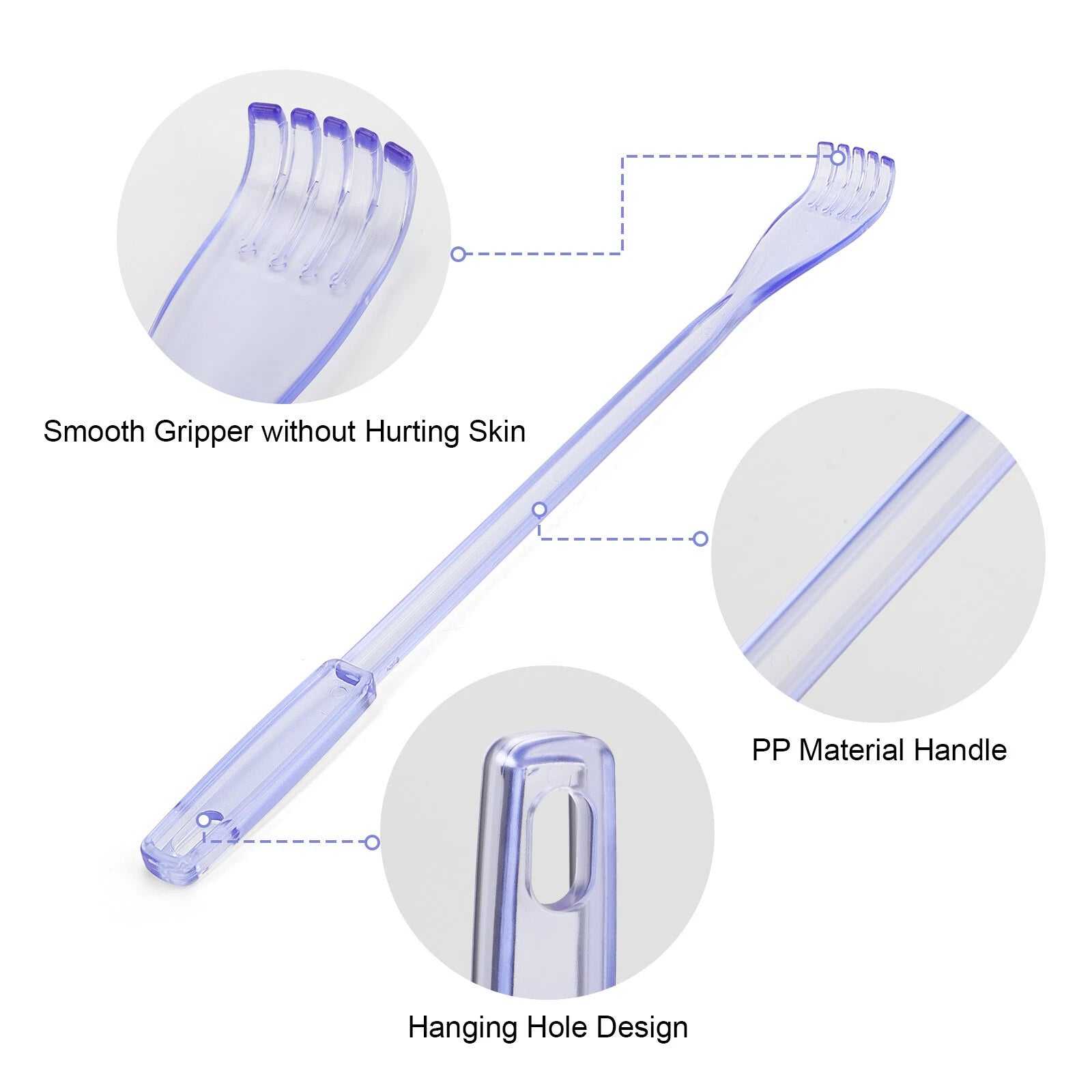 3Pcs Back Scratcher Handheld Claw Extender Body Scraper Massager Easy to Carry