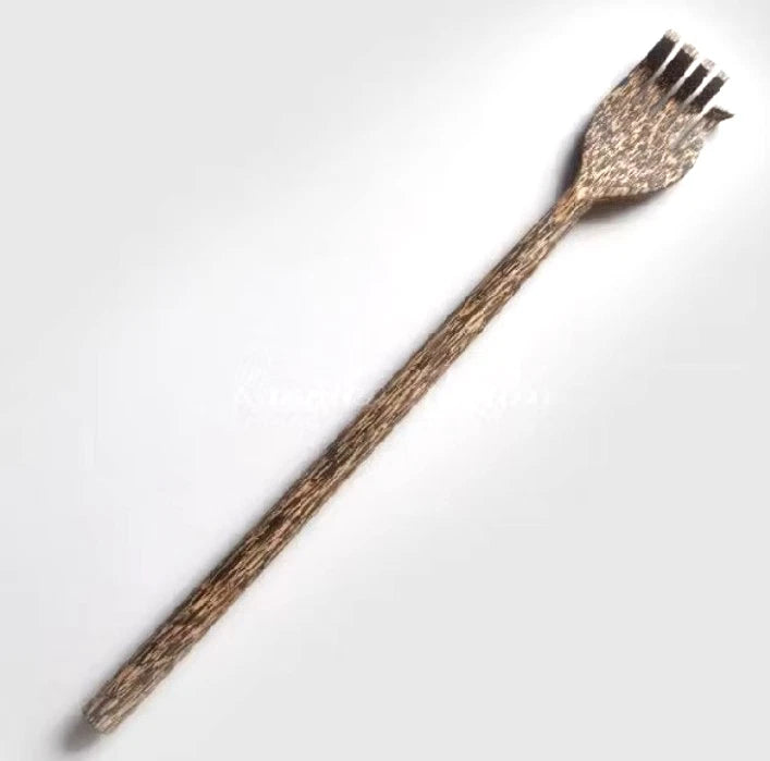 Back Scratcher wooden Handmade Nature stick Thai Body Massager Palm Wood