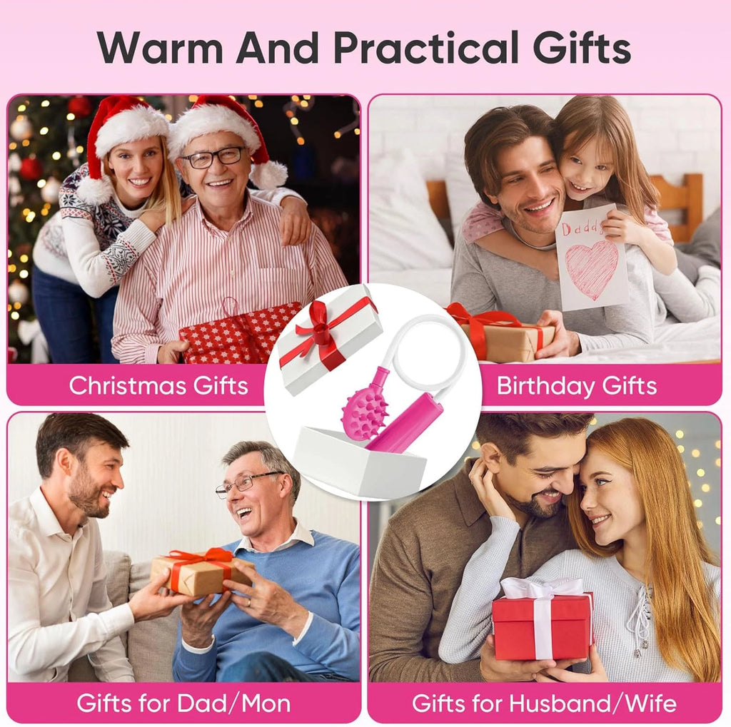 Upgraded Pink Curved Back Scratcher for Women Men Extra Long Flexible Bendable