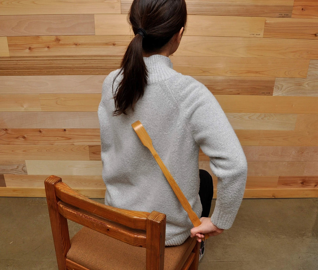 Japanese Mago no Te Bamboo Back Scratcher 18" Sakai Handheld Itch Relief Tool