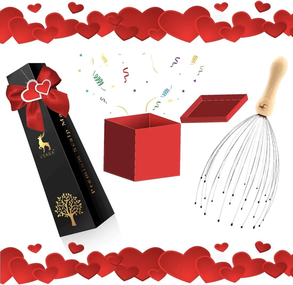 Adjustable 28 Finger Head Massager - Perfect Gift for Stress Relief & Relaxation