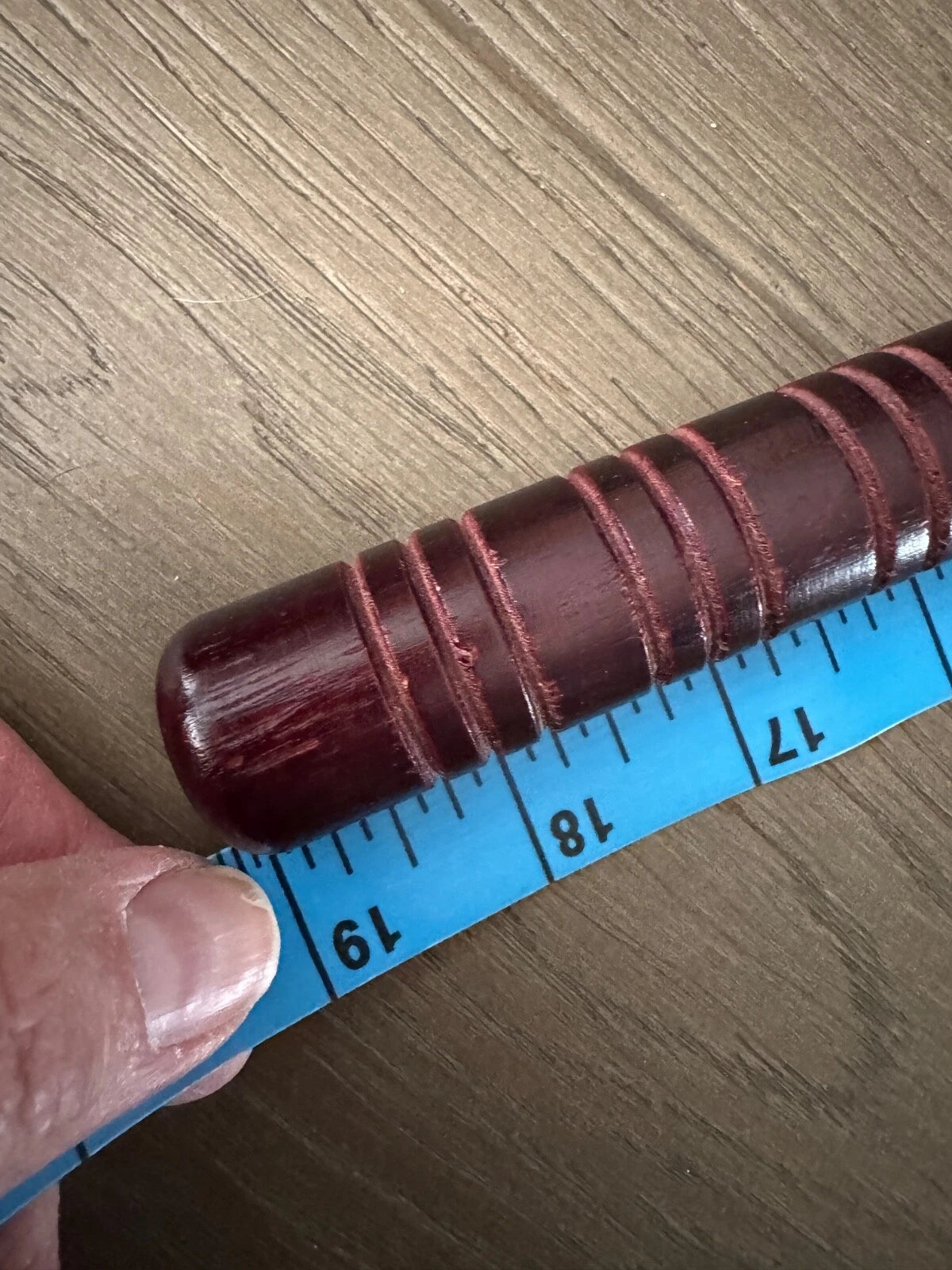 Vintage Brass Hand Shaped Back Scratcher 19" Long with Wood Handle