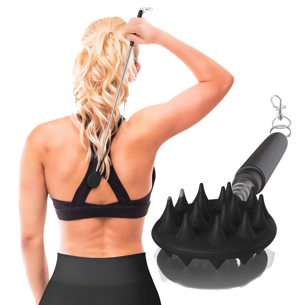 Cactus Scratcher Extendable Keychain Back Scratcher, Long Stick Double-Sided Itc