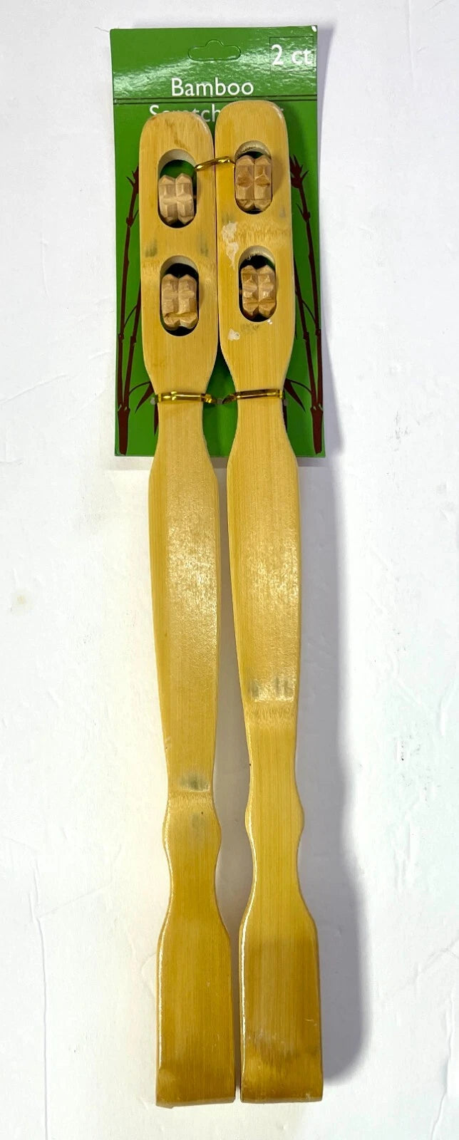 18" Bamboo Therapeutic Back Scratcher Long Reach Set of 2 Antipruritic Tool