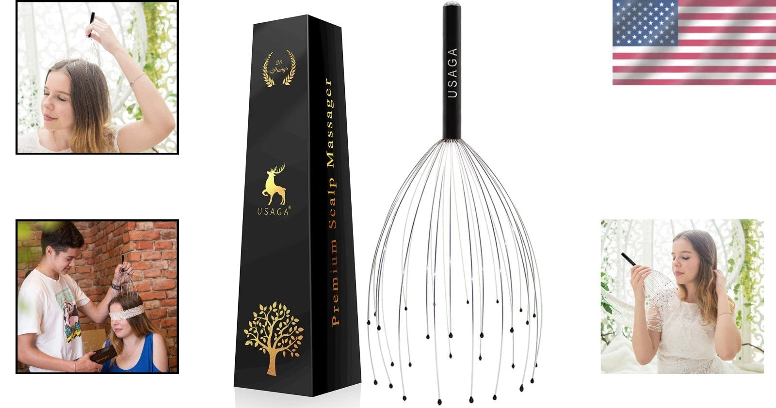 Luxurious 28 Fingers Head Scratcher -  Scalp Massager for Relaxation