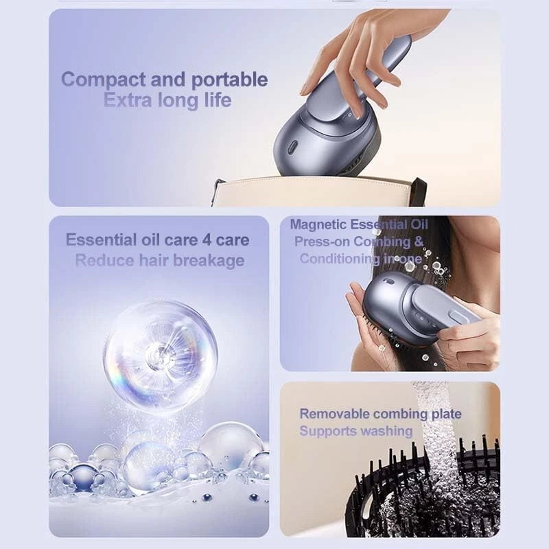 Electric Scalp Massager Head: Portable Scratcher Massager for Hair Growth