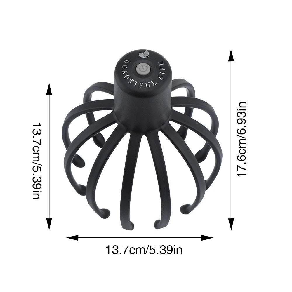 Electric Scalp Massager 360 Degree Head Massager Head Scratcher for Stress Relax