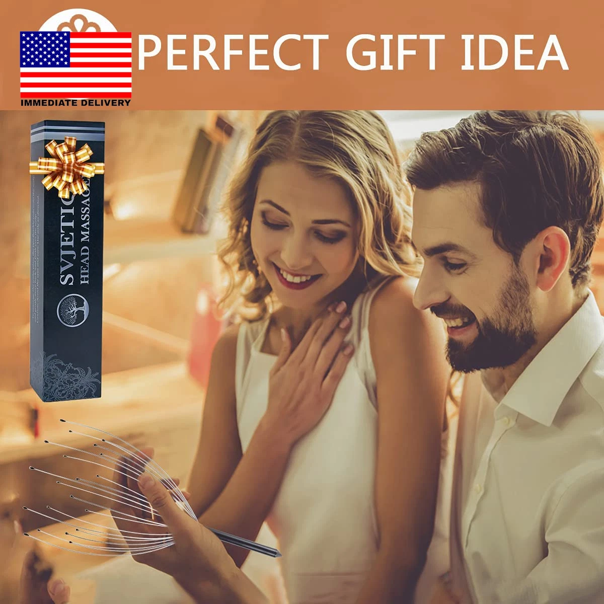 2 Pack Head Massager/ Scratcher 20 Fingers Handheld Scalp Massage Tingler for De