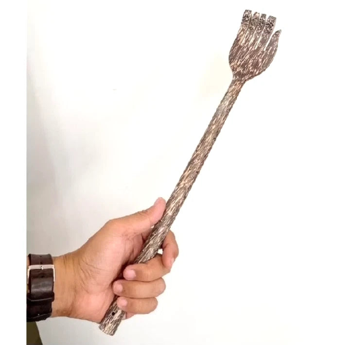 Back Scratcher wooden Handmade Nature stick Thai Body Massager Palm Wood